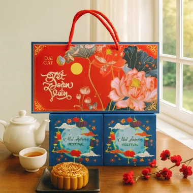 Combo 100 hộp 2 bánh trung thu Lân & Hoa Sen 2.025 - Giá ưu đãi 299.000đ