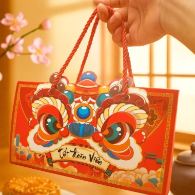 Combo 100 hộp 2 bánh trung thu Lân & Hoa Sen 2.025 - Giá ưu đãi 299.000đ