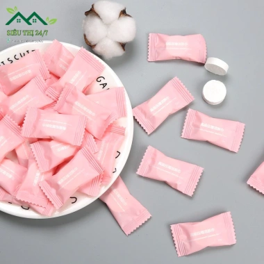 Combo 100 Khăn Giấy Nén Du Lịch Hình Viên Kẹo 88.005 Siêu Thị 24/7 Giá Ưu Đãi 79.999₫