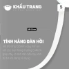 Combo 100 khẩu trang 5D 3 lớp ôm mặt, dễ thở, kháng khuẩn, quai mềm – 49.000đ 4