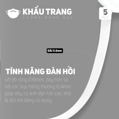Combo 100 khẩu trang 5D 3 lớp ôm mặt, dễ thở, kháng khuẩn, quai mềm – 49.000đ 4