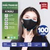 Combo 100 khẩu trang 5D 3 lớp ôm mặt, dễ thở, kháng khuẩn, quai mềm – 49.000đ 9