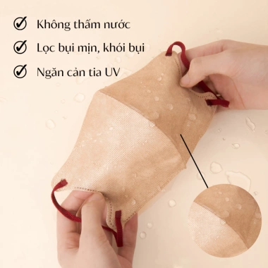 Combo 100 khẩu trang UNICARE 6D ProMask 3 lớp kháng khuẩn, quai chun mềm mại - 126.000₫ 7