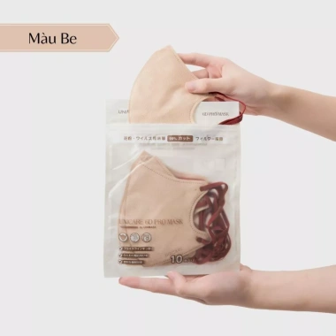 Combo 100 khẩu trang UNICARE 6D ProMask 3 lớp kháng khuẩn, quai chun mềm mại - 126.000₫ 9