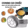 Combo 100 khay 22cm +10 khay tặng lót nồi chiên không dầu, lò nướng, đĩa nhôm - 95.000₫