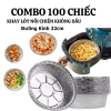 Combo 100 khay 22cm +10 khay tặng lót nồi chiên không dầu, lò nướng, đĩa nhôm - 95.000₫ 2