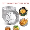 Combo 100 khay 22cm +10 khay tặng lót nồi chiên không dầu, lò nướng, đĩa nhôm - 95.000₫ 3