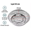Combo 100 khay 22cm +10 khay tặng lót nồi chiên không dầu, lò nướng, đĩa nhôm - 95.000₫ 5