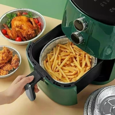 Combo 100 khay 22cm +10 khay tặng lót nồi chiên không dầu, lò nướng, đĩa nhôm - 95.000₫