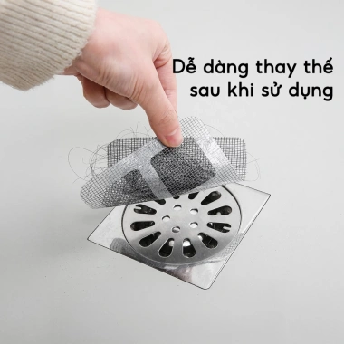 Combo 100 miếng dán lọc rác cống nước - Ngăn côn trùng, chậu rửa, chỉ 58.000đ 6