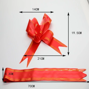 Combo 100 nơ rút đa màu 5cm-3cm-1.8cm-1.2cm - Phụ kiện handmade trang trí giỏ quà Tết, giá chỉ 40.000₫