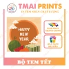 Combo 100 tem Tết - Dán Quà Dưa Hấu, Lọ Hạt, Bánh Chưng Hình Vuông chỉ 65.000₫ 3