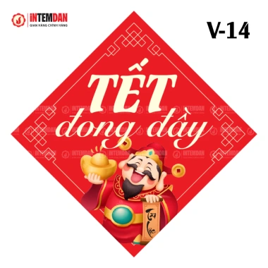 Combo 100 Tem Tết V-22 VINH LIEN 6 mẫu - Dán lò hạt, quà Tết, dưa hấu, bánh chưng - Giá chỉ 60k