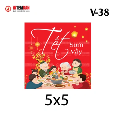 Combo 100 tem Tết Vinh Liên - Dán lọ hạt, giỏ quà, dưa hấu - Giá ưu đãi 55.000đ 4