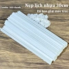 Combo 100 thanh nẹp nhựa 30cm treo lịch, bản đồ, tranh, thư pháp, tai treo - Giá 204k