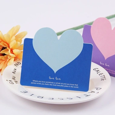 Combo 100 thiệp cảm ơn, chúc mừng hình trái tim đa màu – Thiệp tình yêu đẹp, chỉ 82.500₫
