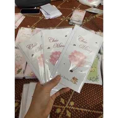 Combo 100 Thiệp Chúc Mừng 20/10 20/11 8/3 Phong Bao Trắng Giá Rẻ 22.5k Giảm 20%