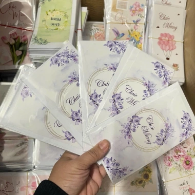 Combo 100 Thiệp Chúc Mừng 20/10 20/11 8/3 Phong Bao Trắng Giá Rẻ 22.5k Giảm 20%