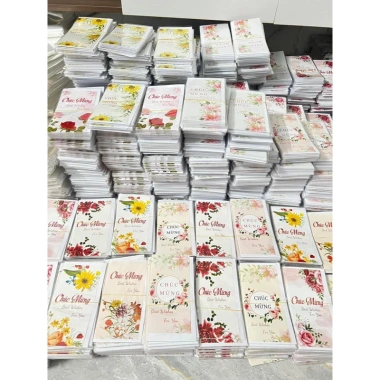 Combo 100 thiệp chúc mừng 8/3, 20/10, 20/11 - Giá ưu đãi 48.000₫, không kèm tag