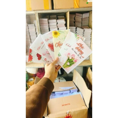 Combo 100 thiệp chúc mừng + phong bì cho 20/10, 20/11, 14/2, 8/3 - Giá chỉ 51.000₫