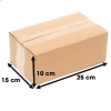 Combo 100 Thùng Carton 3 Lớp Sóng C Đóng Hàng – Bền, Chịu Lực 25x15x10 – 86.000₫