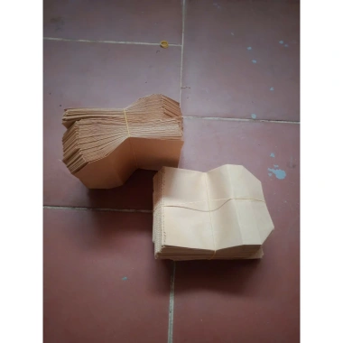 Combo 100 túi giấy kraft 13x16 cm - Túi xi măng, đựng thực phẩm, giá chỉ 26.460 VND 8