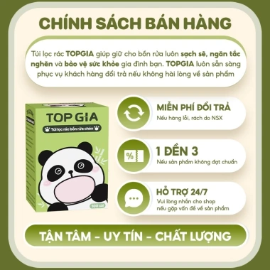 Combo 100 túi lọc rác bồn rửa chén bát TopGia - Tiện lợi, siêu tiết kiệm, giá 35k