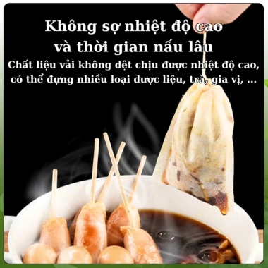Combo 100 Túi Lọc Trà, Cafe, Thảo Dược Đa Kích Thước - Công Nghệ Mới PHUKIENTUILOC - 13.000 VND