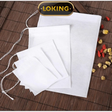 Combo 100 Túi Lọc Trà Thảo Dược, Hoa Cúc, Cà Phê - Vải Không Dệt Có Dây Buộc Tiện Lợi LOKING Giá 10.800đ