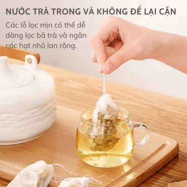Combo 100 Túi Lọc Trà và Cà Phê Dây Rút GIGAHOME Vải Không Dệt - Chỉ 23.000₫ 5 Combo 100 Túi Lọc Trà và Cà Phê Dây Rút GIGAHOME Vải Không Dệt - Chỉ 23.000₫ 5