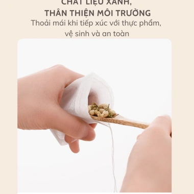 Combo 100 Túi Lọc Trà và Cà Phê Dây Rút GIGAHOME Vải Không Dệt - Chỉ 23.000₫ 6 Combo 100 Túi Lọc Trà và Cà Phê Dây Rút GIGAHOME Vải Không Dệt - Chỉ 23.000₫ 6