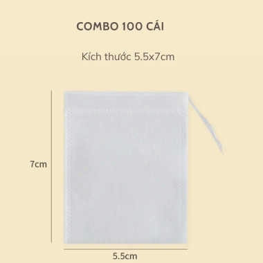 Combo 100 Túi Lọc Trà và Cà Phê Dây Rút GIGAHOME Vải Không Dệt - Chỉ 23.000₫ 8 Combo 100 Túi Lọc Trà và Cà Phê Dây Rút GIGAHOME Vải Không Dệt - Chỉ 23.000₫ 8