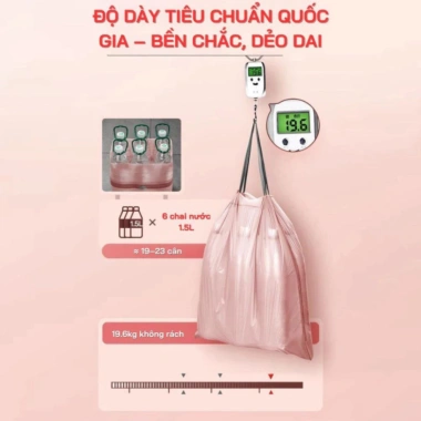 Combo 100 túi rác nhà bếp chống rò rỉ, chống thủng bền, gọn mang đi LIKE TR03 3