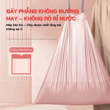 Combo 100 túi rác nhà bếp chống rò rỉ, chống thủng bền, gọn mang đi LIKE TR03 9