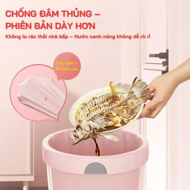 Combo 100 túi rác nhà bếp dây chống rò rỉ, chống thủng siêu bền, tiện lợi gọn gàng - TR03 4