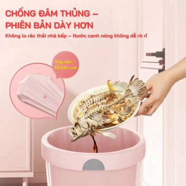 Combo 100 túi rác nhà bếp MEHOM TR03 - Dây chống rò rỉ, chống thủng, giảm còn 60.000₫ 4
