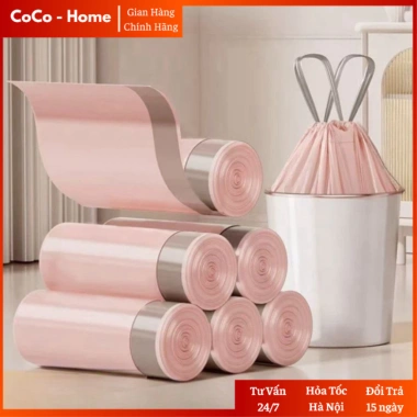 Combo 100 túi rác nhà bếp TR03 - Dây chống rò rỉ, chống thủng, siêu bền, chỉ 60.000₫