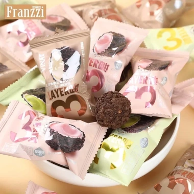 Combo 1.000g Bánh quy Socola O‑reo Franzzi Layer vị Matcha, Sữa chua, Dâu tây - Giá chỉ 148.500₫