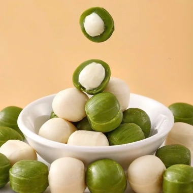 Combo 1.000g Dai ngon Kẹo Cứng Siro và Trái Cây Nhân Siro, Kẹo Sữa Dừa Chảy, High Calcium - Giá 160.000 VND
