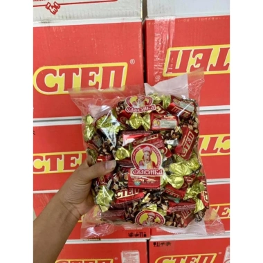 Combo 1.000g Kẹo CTEN Đỏ Nga Socola Hạnh Nhân Gói 500g - Giá chỉ 170.400 VND
