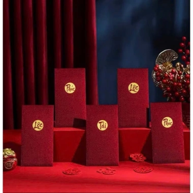 Combo 10/20 Bao lì xì Phúc Lộc Tài Rua Đỏ - Mừng Tuổi Tua Tết, Giá 34.500đ