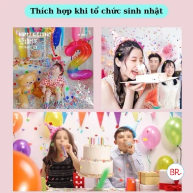 Combo 10/20/30 Pháo Giấy Lớn Chụp Kỷ Yếu + Súng Kim Tuyến Tiệc Cưới 2.576 - 70.000 VND
