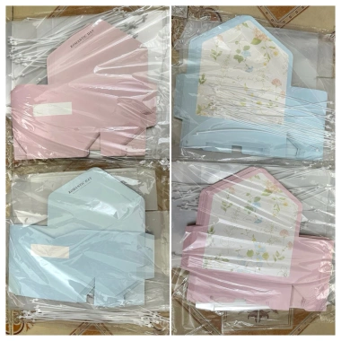 Combo 10c Túi Mica Bì Thư Romantic Day kèm hoa - Đựng Quà Sang Trọng Giá 230.000₫