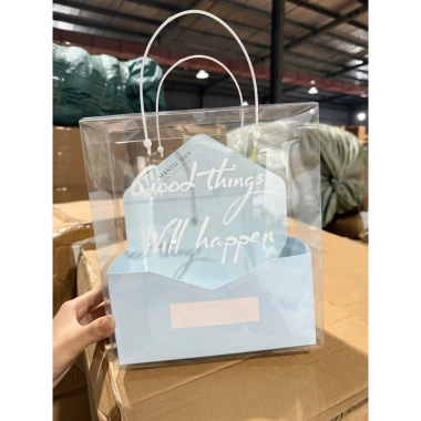 Combo 10c Túi Mica Bì Thư Romantic Day kèm hoa - Đựng Quà Sang Trọng Giá 230.000₫ 10 Combo 10c Túi Mica Bì Thư Romantic Day kèm hoa - Đựng Quà Sang Trọng Giá 230.000₫ 10