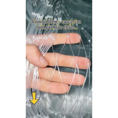 Combo 10m Lưới Gân Rào Kéo - Khổ 2,5m, Đơn Giá 1m, Giá Ưu Đãi 125.000 VNĐ 4 Combo 10m Lưới Gân Rào Kéo - Khổ 2,5m, Đơn Giá 1m, Giá Ưu Đãi 125.000 VNĐ 4