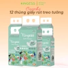 Combo 12 bịch giấy rút treo tường Kingess 5 lớp đa sắc tự bột gỗ tự nhiên - Giá ưu đãi 259.000₫