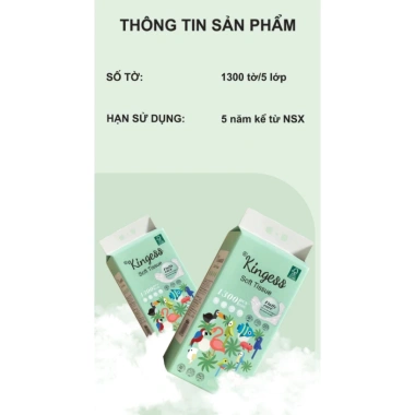 Combo 12 bịch giấy rút treo tường Kingess 5 lớp đa sắc tự bột gỗ tự nhiên - Giá ưu đãi 259.000₫ 3