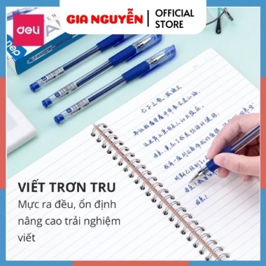 Combo 12 Bút Gel Deli 6.600s DAILY Ngòi 0.5mm + Ruột G34 G36 - 55.000 9 Combo 12 Bút Gel Deli 6.600s DAILY Ngòi 0.5mm + Ruột G34 G36 - 55.000 9