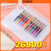 Combo 12 cây bút mực gel ngòi 0.5mm nhanh khô, 12 màu sắc, giá chỉ 26.800₫