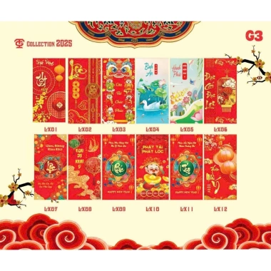 Combo 120 Bao Lixi + 60 Tết 2.026 - Bộ sưu tập đa mẫu thiết kế độc đáo, giá 35.000 VND 5